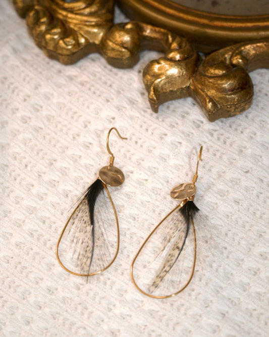 Boucles d'oreilles Goutte Coq de Leon