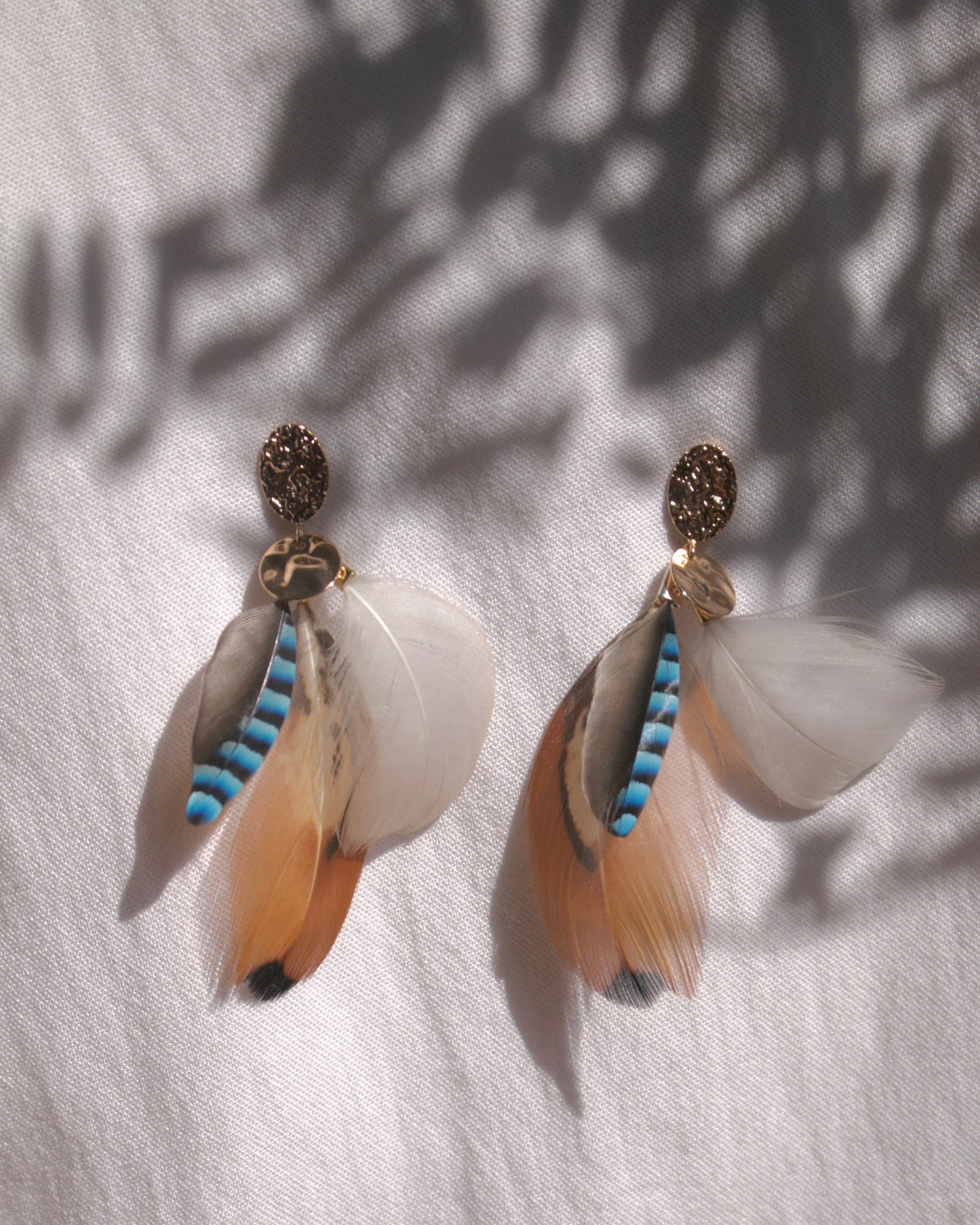 Boucles d’oreilles Queen Geai des Chênes