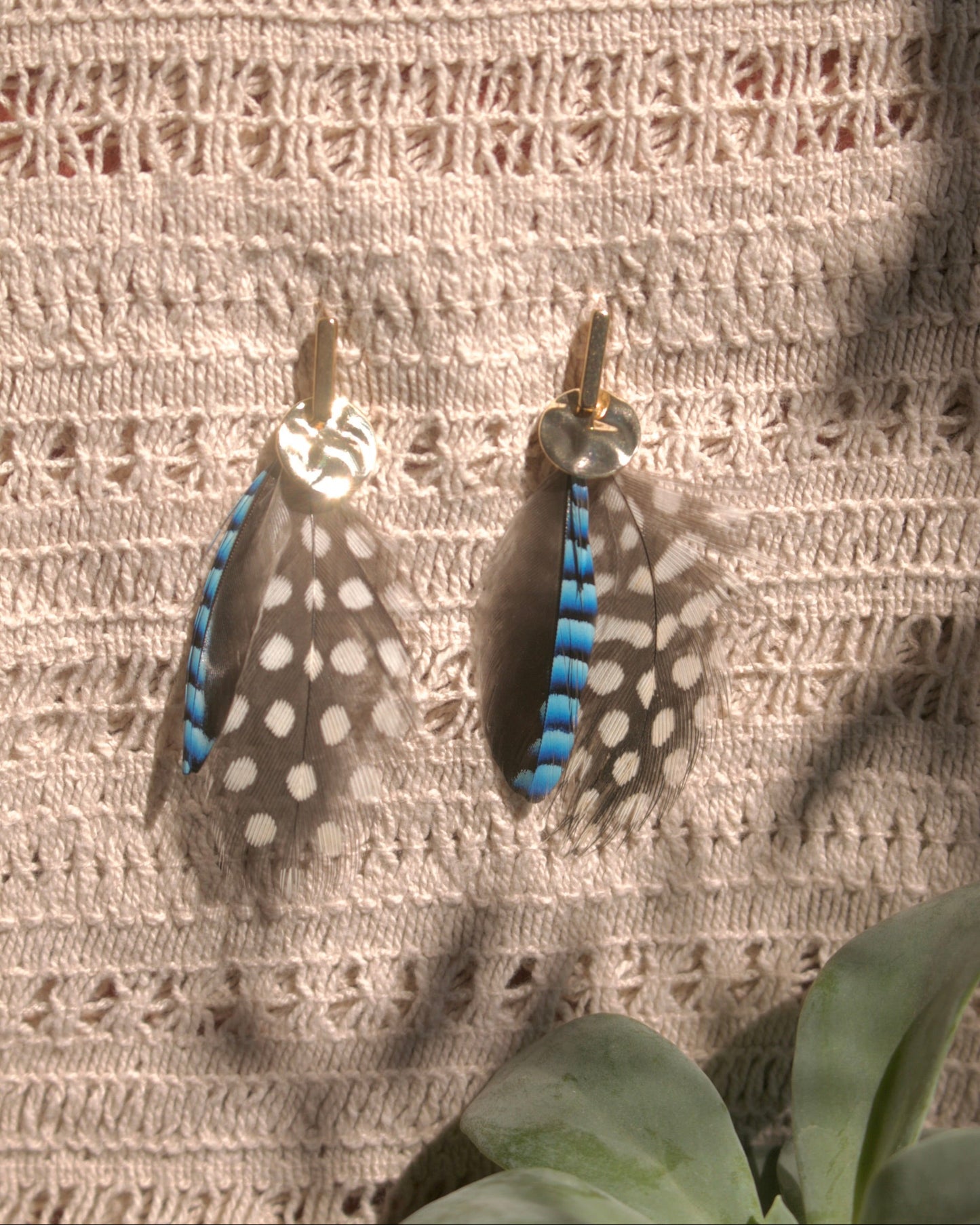 Boucles d’oreilles Mademoiselle Pintade